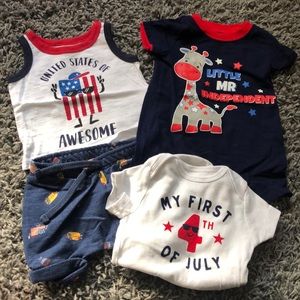 0-3 MONTH 4th of July lot!!